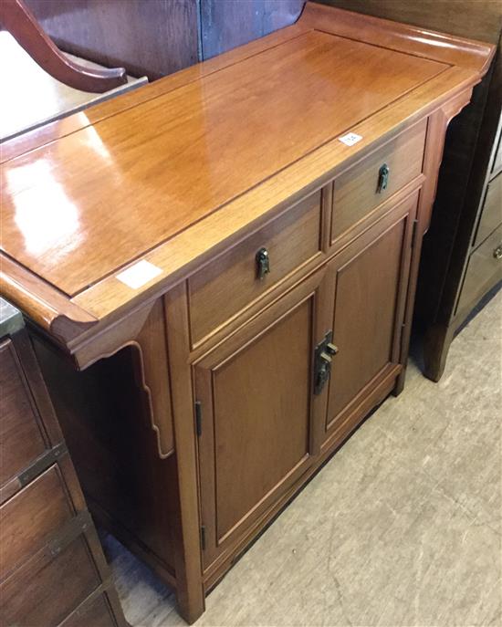 Chinese padouk wood side cabinet